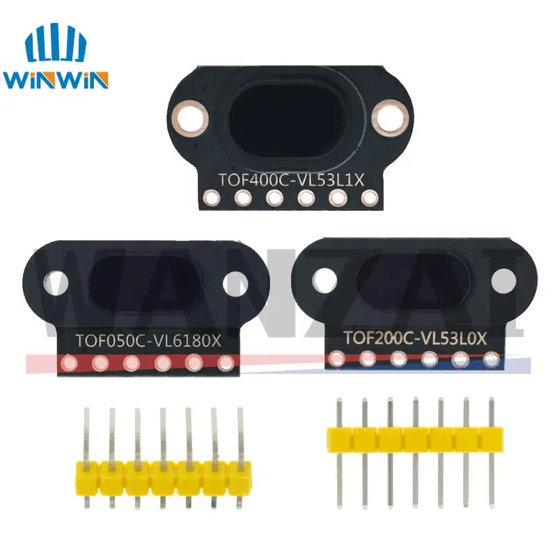 VL6180/VL53L0X/VL53L1X czas lotu (ToF) laserowy moduł czujnika odległości TOF050C TOF200C TOF400C 50CM/2M/4M IIC dla Arduino STM32