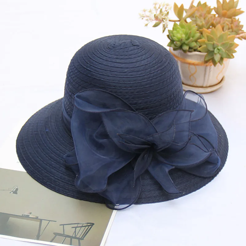 2023High quality flower Bucket Hat For women New breathable basin hat female elegant sunshade fisherman hat summer sunscreen hat