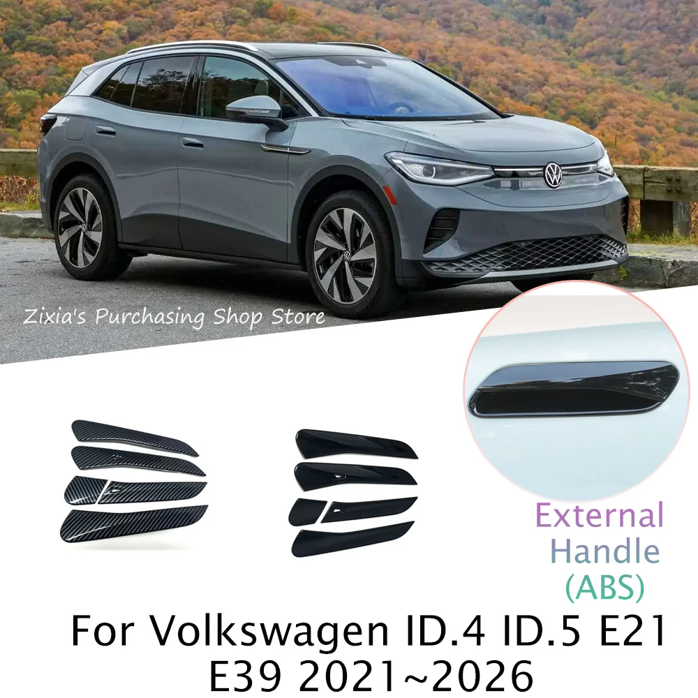 

For Volkswagen VW ID.4 ID.5 E21 E39 2021~2026 2023 2024 2025 Car Door Handle Protect Cover Anti-scratch Decorative Accessories