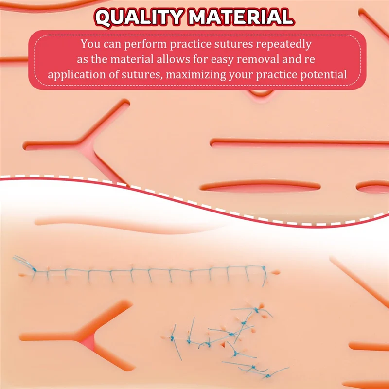 3 Pcs Suture Pad 3 Layer Suture Practice Pad With Wounds Suture Practice For  And Vet Students Practice