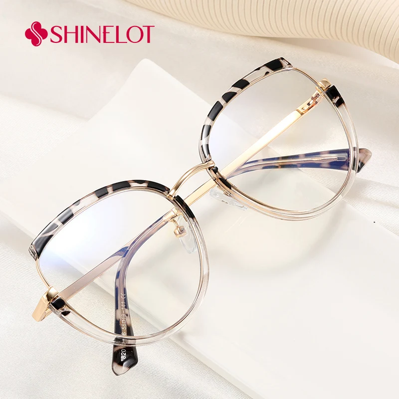 

82010 Novelty Glasses for Women Female Literary Eyeglasses Cat Eye Frame Eyewear Girlfriend Birthday Valentine's Day Gift
