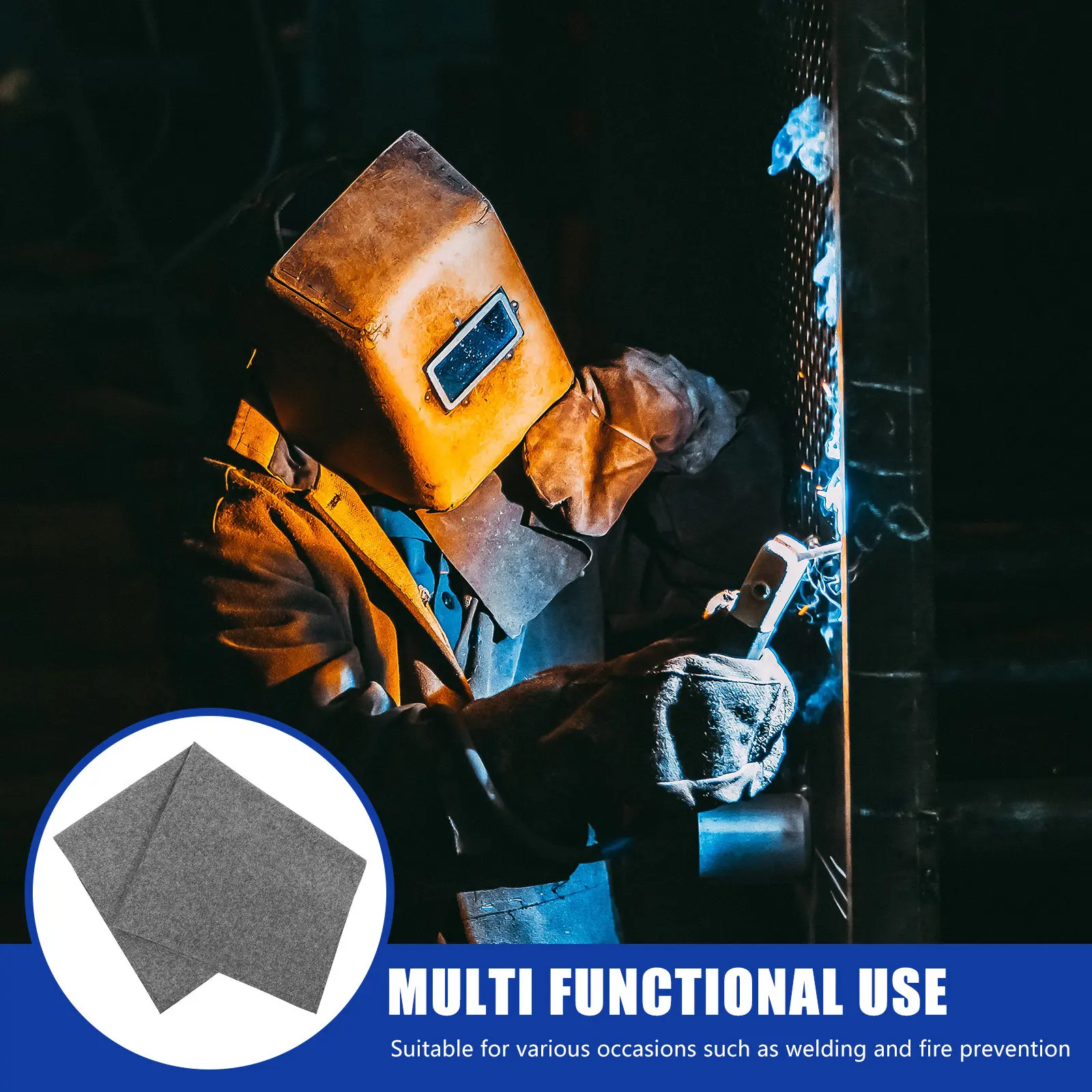 

Welding Blanket Fireproof Soldering Mat Flame Resistant Heat Protection for Welding Camping Grilling Outdoor Fire Safety Fire