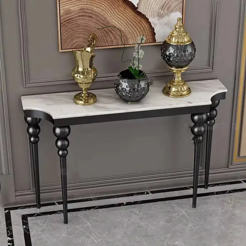 

Living Table Design Room Metal Modern Console Gorld Narrow Office Table Vintage Classic Wohnzimmer Tische Luxury Furniture