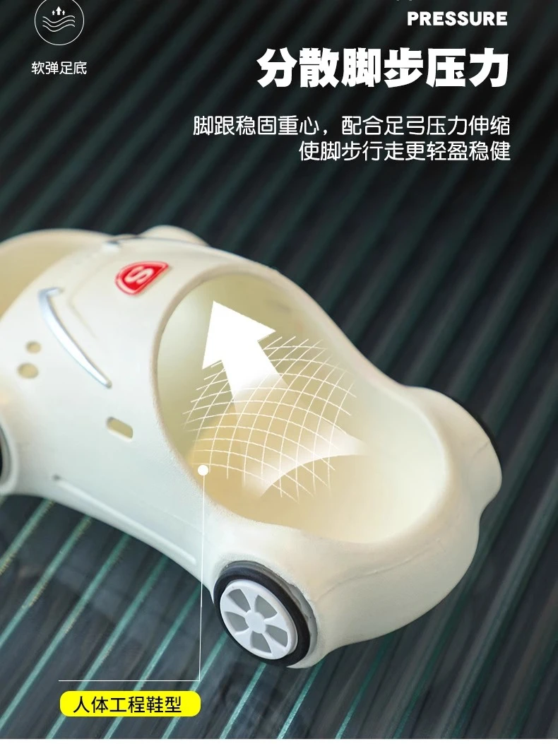 Antypoślizgowe, świecące, fajne kapcie dla chłopca i dziewczynki