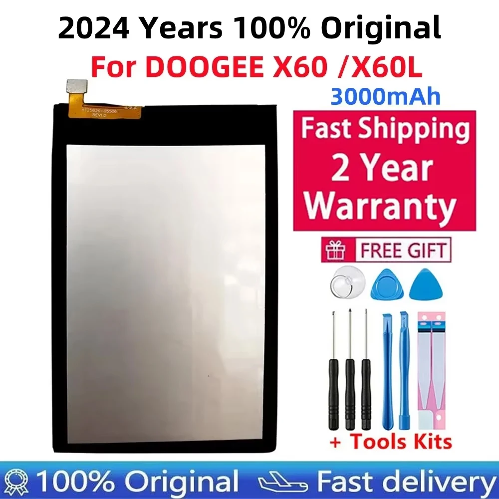 

100% Original NEW DOOGEE X60/X60L Battery 3000mAh For DOOGEE X60 /X60L Smart Phone Battery+Tools