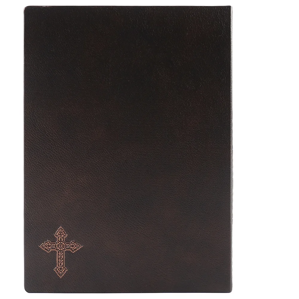 Jesus Diary A5 Vintage Notebook 3D Leather Embossed Cross Notepad Bible Note Book Travel Planner Log Writing Stationery Supplies