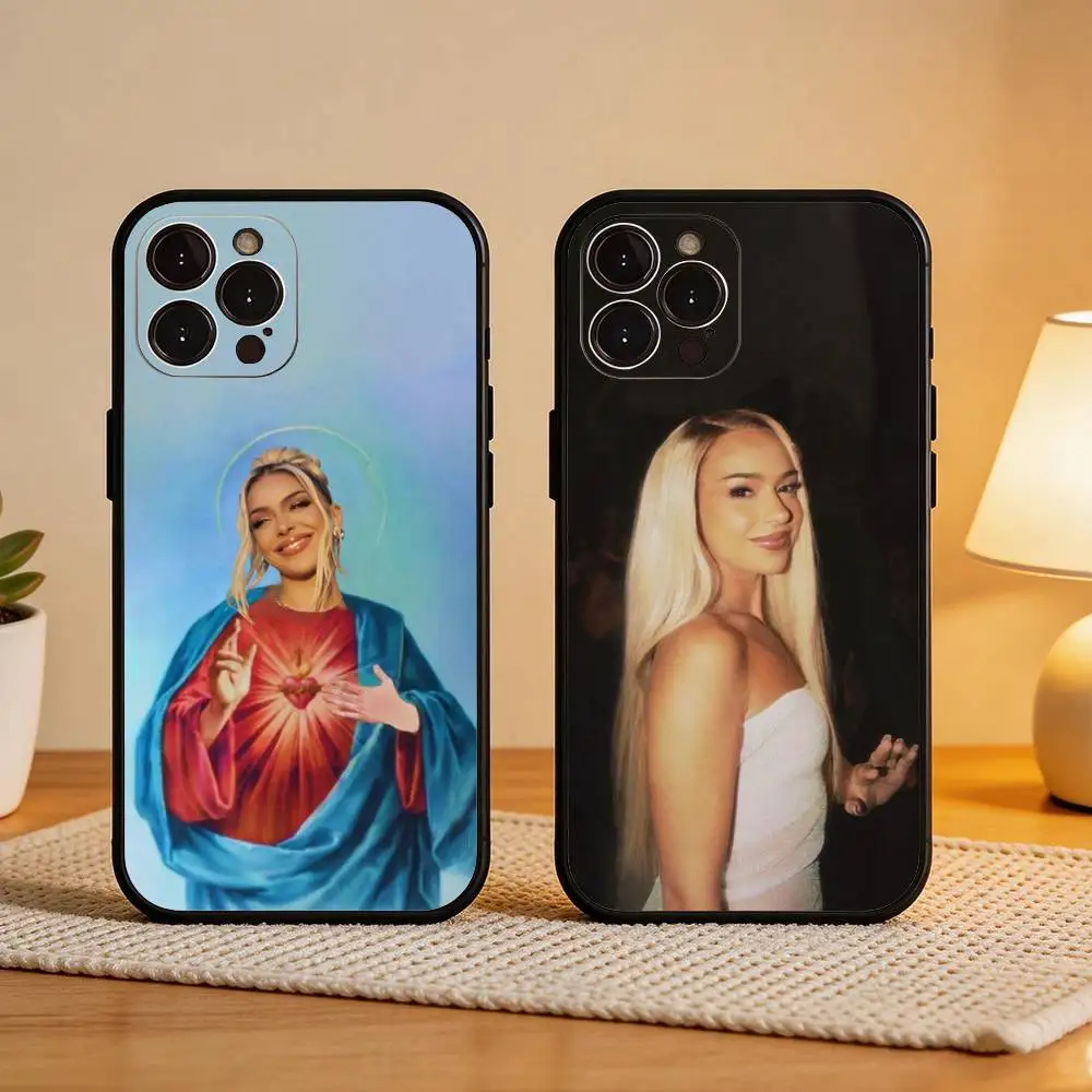 

Singer B-Bad G-Gyal Da Me Phone Case For iPhone17,16,15,14,13,12Plus,Pro Max,XS,5G Soft Silicone Black Cover