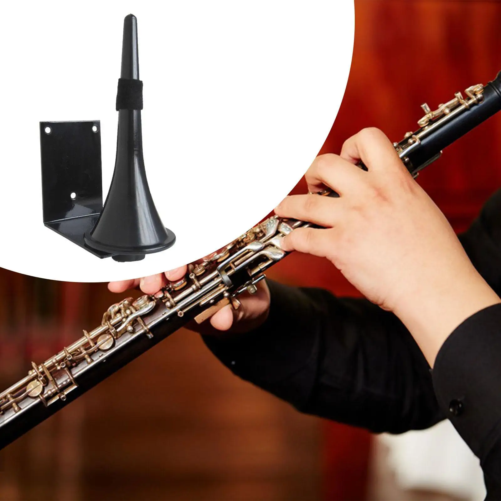 Oboe Hanger Stand Iron Wall Mount Flute Storage Holder Durable Saxophone Accessories for Wind Instruments