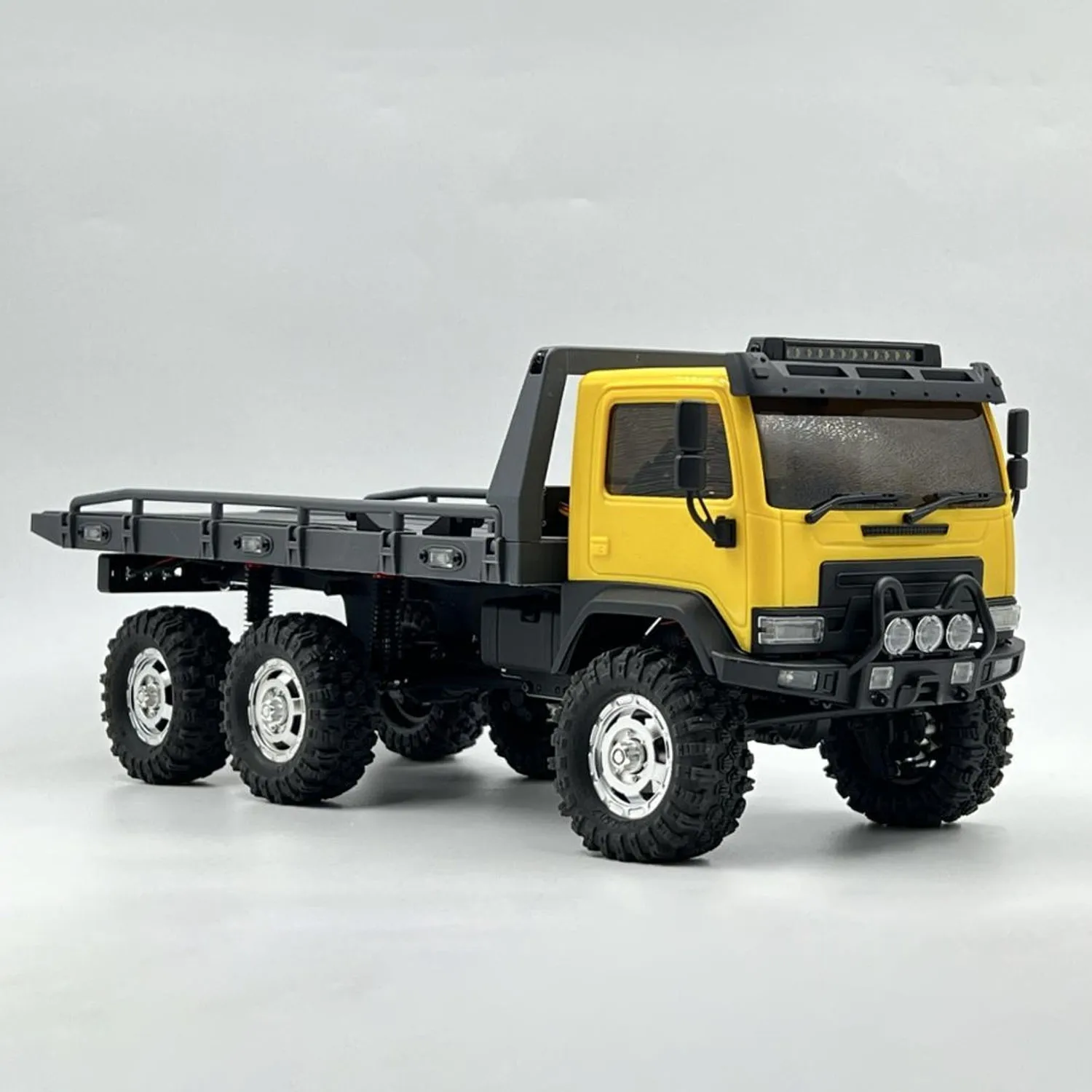 1/18 CR18P RC Rock Crawler Flatbed Truck Car 6x6 RTR Painted Assed Off-Road Truck 2-Speed Transmission Light Vehicle TH24369