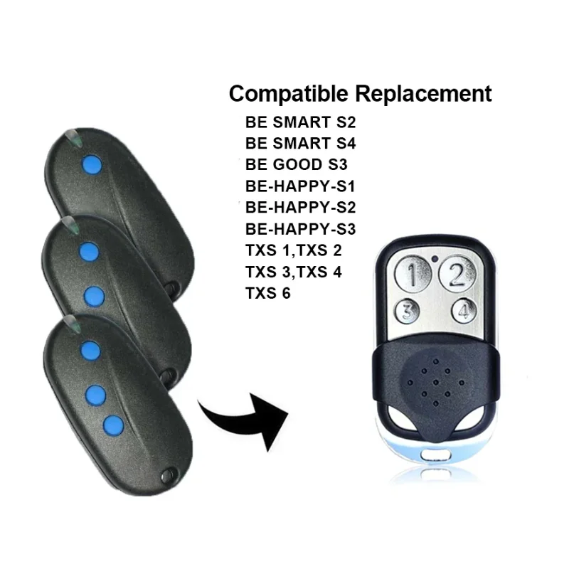 

SEAV TXS1,TXS2,TXS3,TXS4,TXS6,SEAV BE HAPPY S1,HAPPY S3,BE SMART S2 remote duplicator clone 433.92MHz fixed code