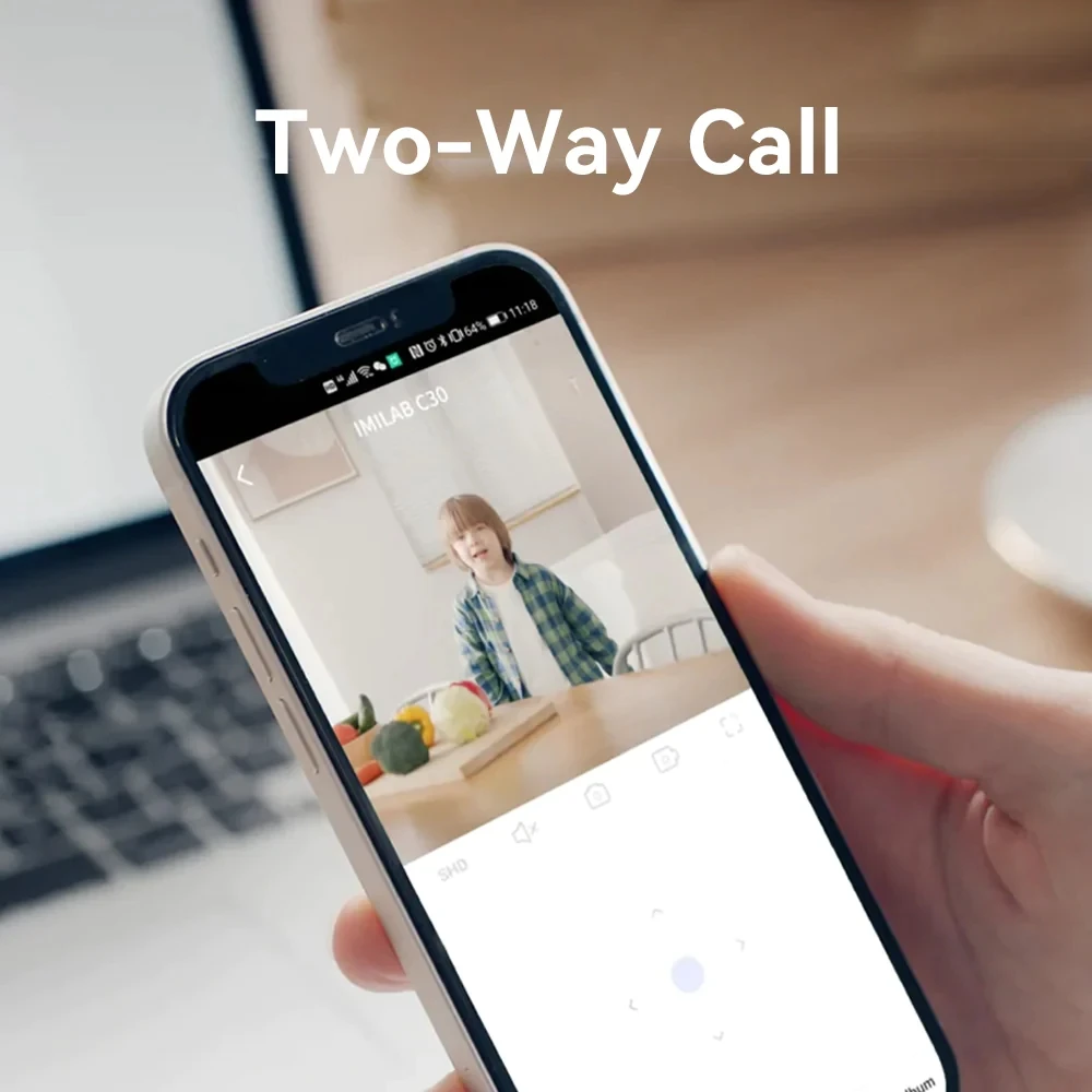 IMILAB C30 Home Security Camera 4MP WIFI IP Cam Indoor Video Intercom Surveillance Smart Webcame Night Vision CCTV Baby Monitor