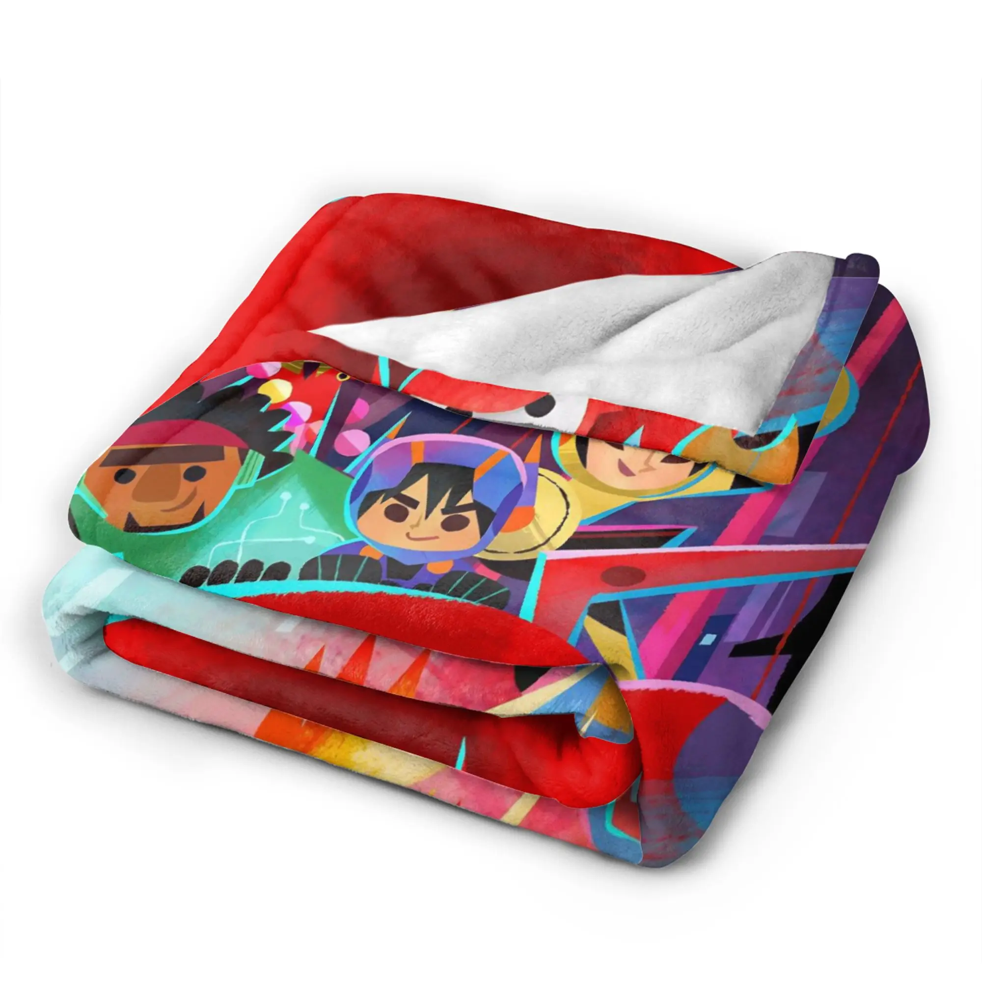 كبير بطل Baymax درع بطانية المرجان الصوف أفخم الخريف الشتاء هيرو حمادا تنفس خفيفة الوزن رمي بطانية للمكتب