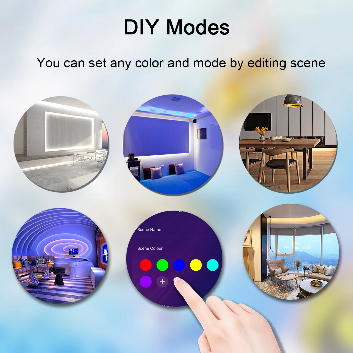 Smart Wifi Led Strip Lights RGB 5050 Led Tape Tuya Smart Life App Controlled, work with Alexa Google Home, for Party Room Decor