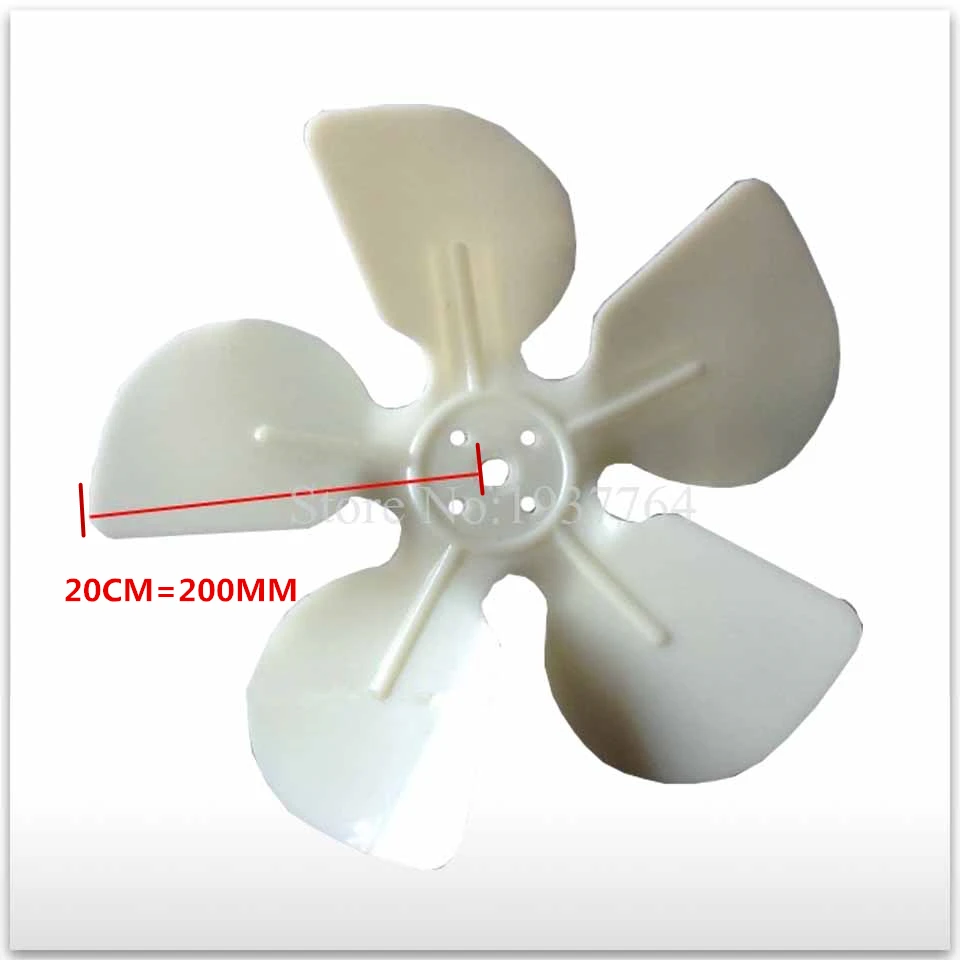 2pcs/lot High-quality for new Refrigerator cooling motor fan Plastic air blade 20CM = 200MM