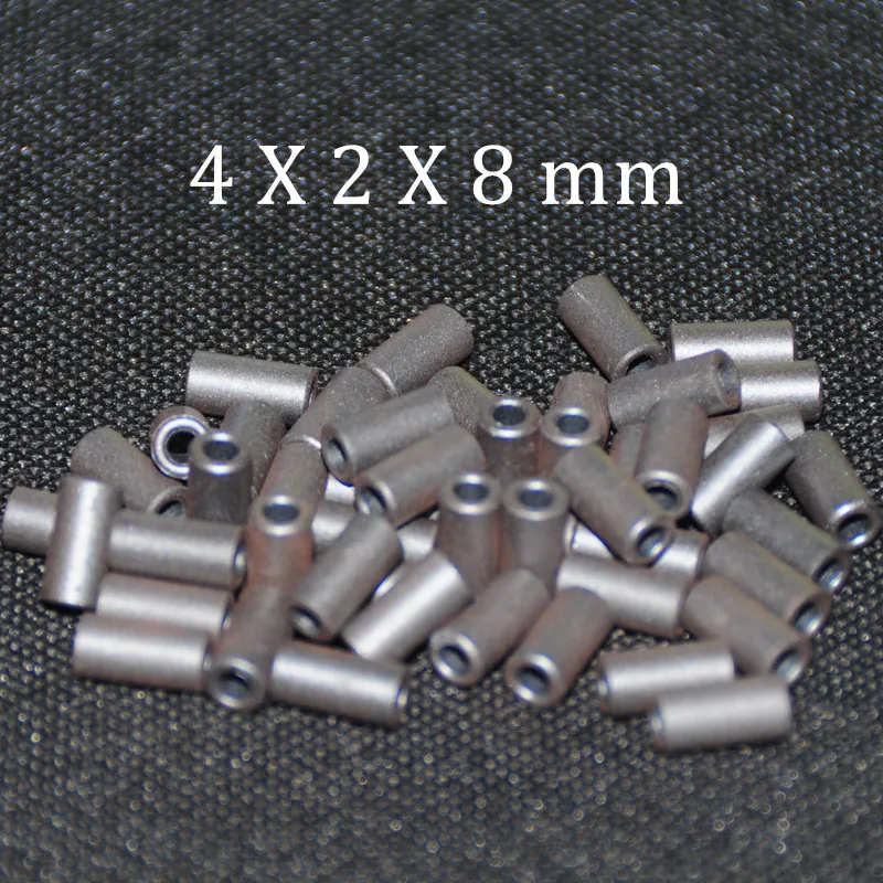 50pcs Ferrite Core EMI Filter 4X2X8 mm Ferrite Cores Ring Anti-Parasitic Toroide Toroidal Bead Coil Ferrites Ferrous Suppression