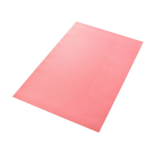 

4Pcs Refrigerator Pad Transparent Pink Antibacterial Mildew Shelf Liner for Kitchen Fridge Pantry Moisture