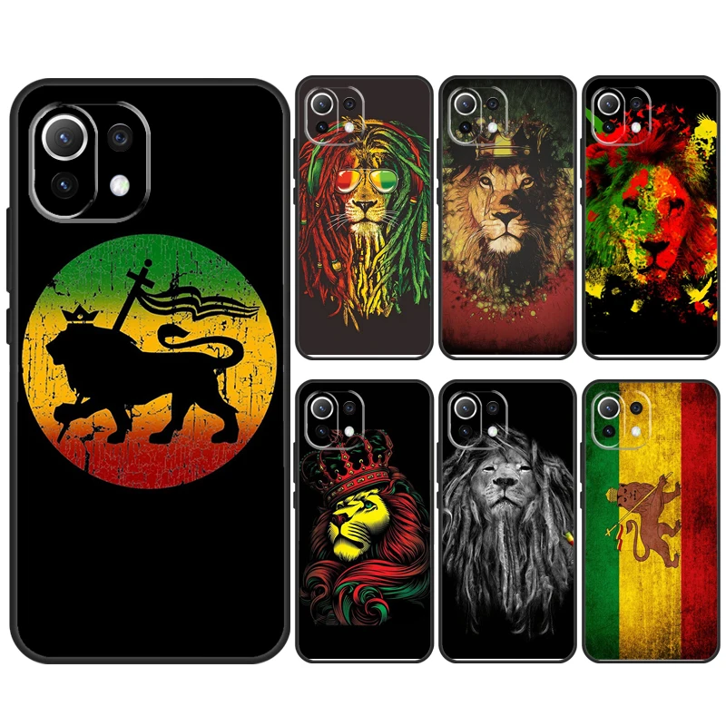 Rasta Lion Reggae Bob Marleys Case For Xiaomi 13 14 Pro Ultra 12 13 Lite 11T 12T 13T POCO F5 M6 X3 X5 X6 Pro F3 M5s Cover