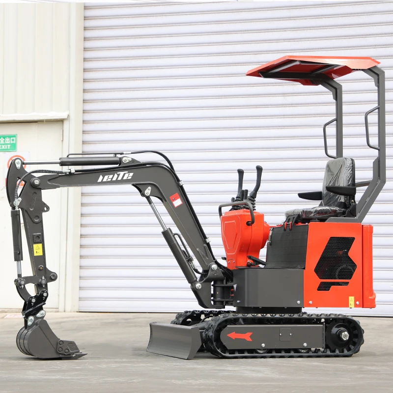 Cina 1 tonnellata 2Ton Micro escavatore domestico prezzo economico piccoli Mini escavatori Bagger per uso domestico con cabina personalizzata