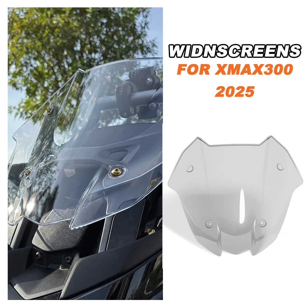 

For X-Max 300 2025 X Max 300 Tech Max New Motorcycles Front Visor Windscreen Windshield Deflector Airflow Spoiler Accessories