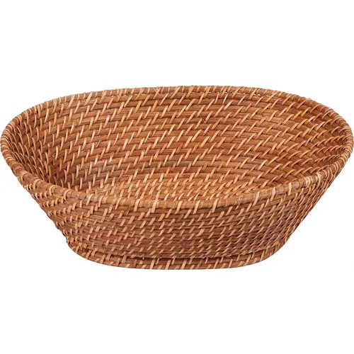 Synergy Store Oval Deep Multi-Purpose Rattan Fruit Bowl