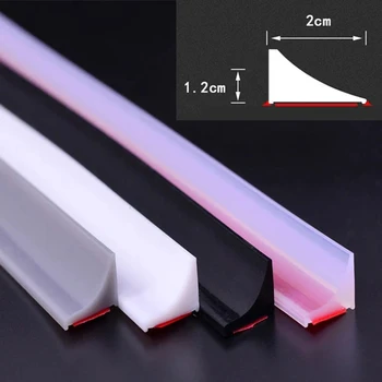 멀티 컬러 실리콘 욕실 물 유지 스트립 차단기 세탁기 분지 스토브 건식 및 습식 분리 샤워 댐 배리어