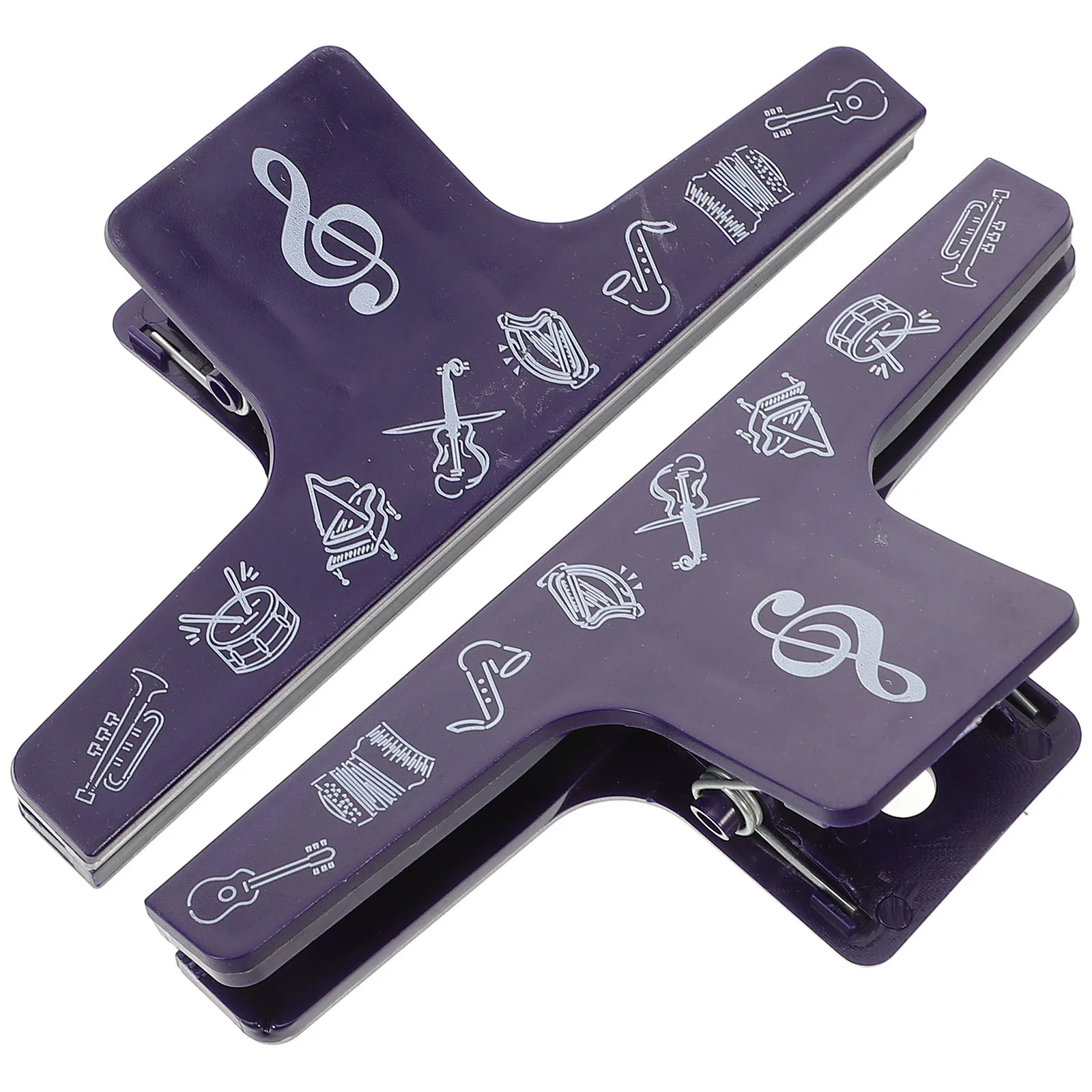 

2Pcs Music Page Clip Durable Sheet Music Holder Guitar Music Book Clips Adjustable