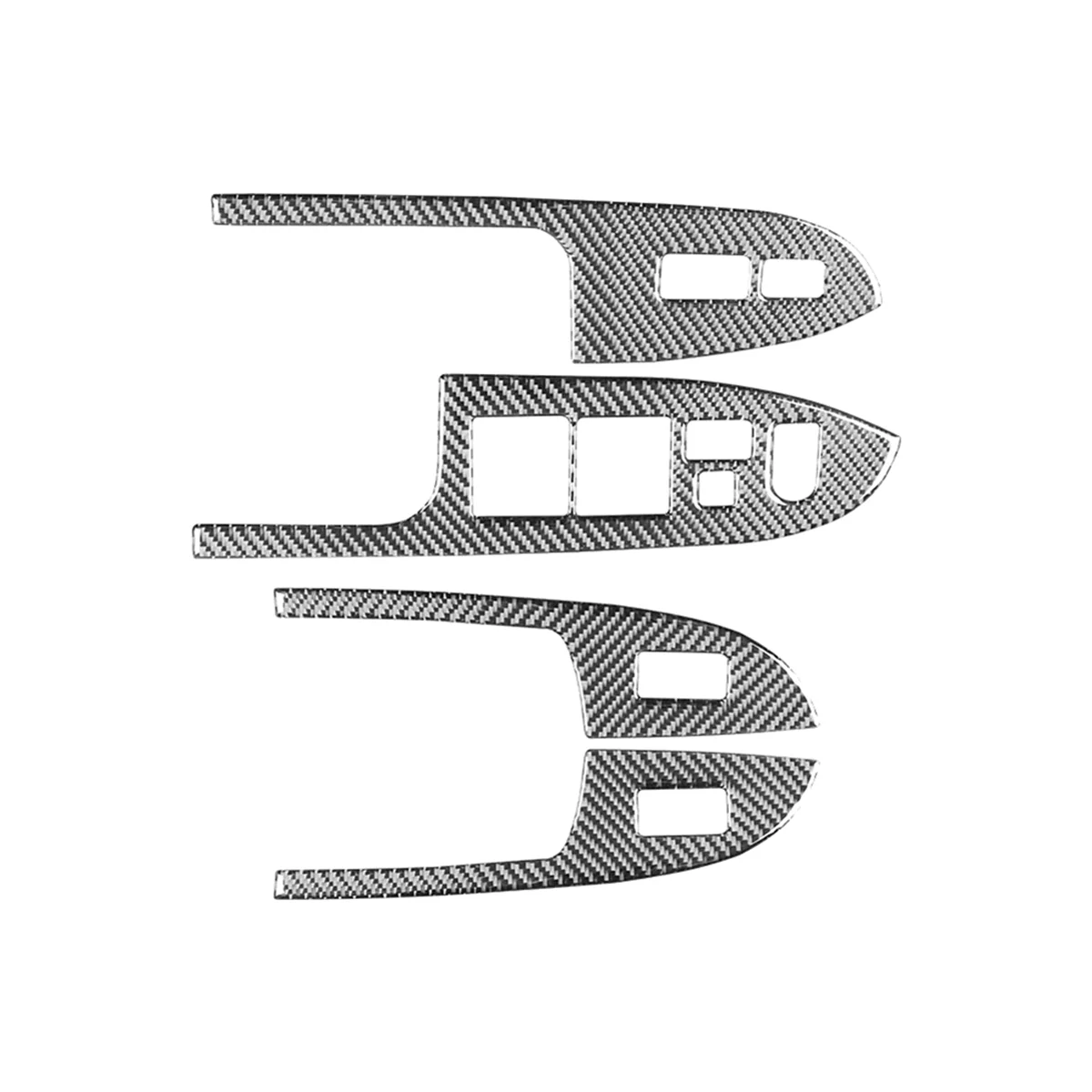 

Для Accord 2003-2007 левый HD углеродное волокно переключатель подъема окна панель кнопок аксессуары для интерьера