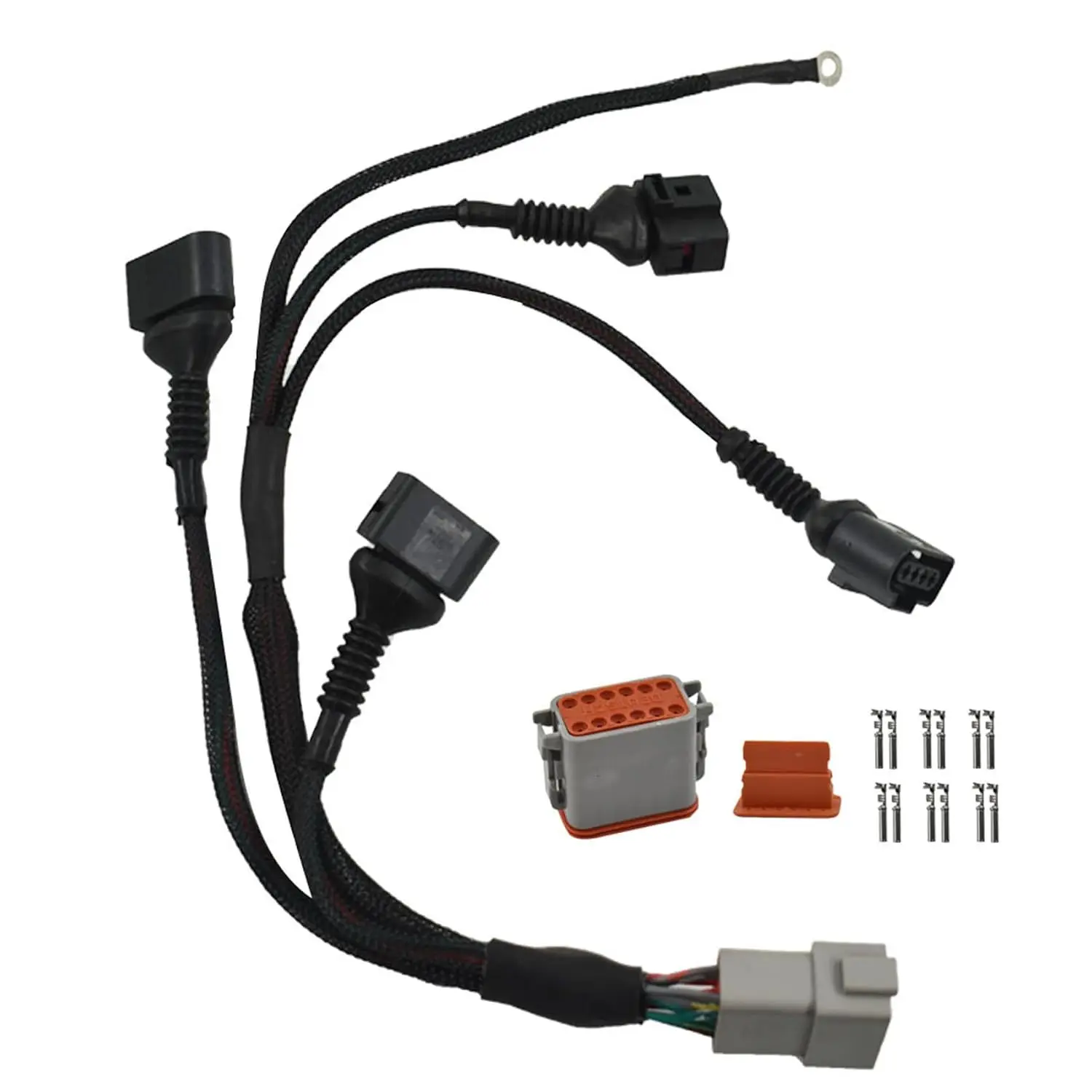 1 Set Ignition Coil Wiring Harness 06B998018T Black ABS For Beetle 1.8L Car Electrical Replacement Part