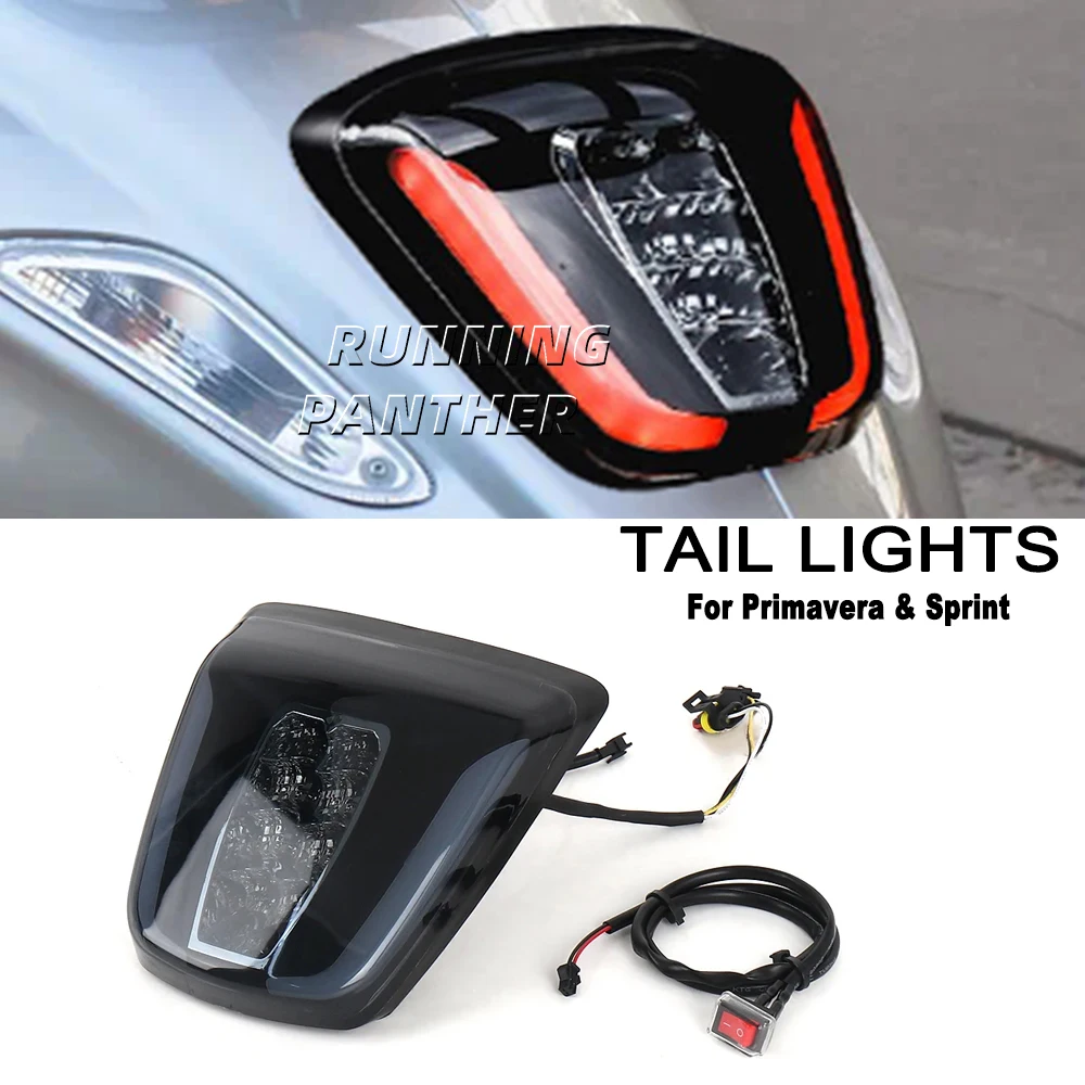 

Motorcycle Brake Tail Light Turn Signals LED Integrated New For Vespa Sprint Primavera 150 125 SPRINT PRIMAVERA