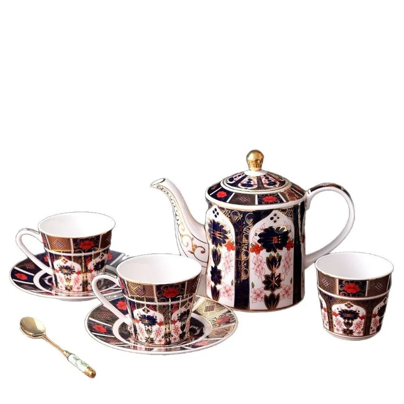 Coffee cup teapot tea set gift box home gifts light luxury retro
