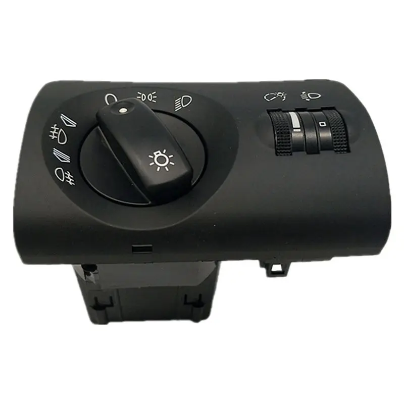 A65P-Automotive Headlight Adjustment Switch Headlight Combination Switch Fog Light Switch Knob Parts For A6 S6 C5 4B1941531