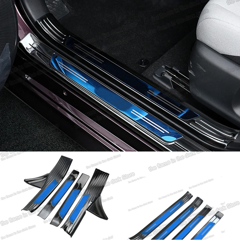 

for Toyota Corolla E210 Car Door Sill Threshold Trims Anti-scratch Protector Accessories 2019 2020 2021 with logo 2022 sport