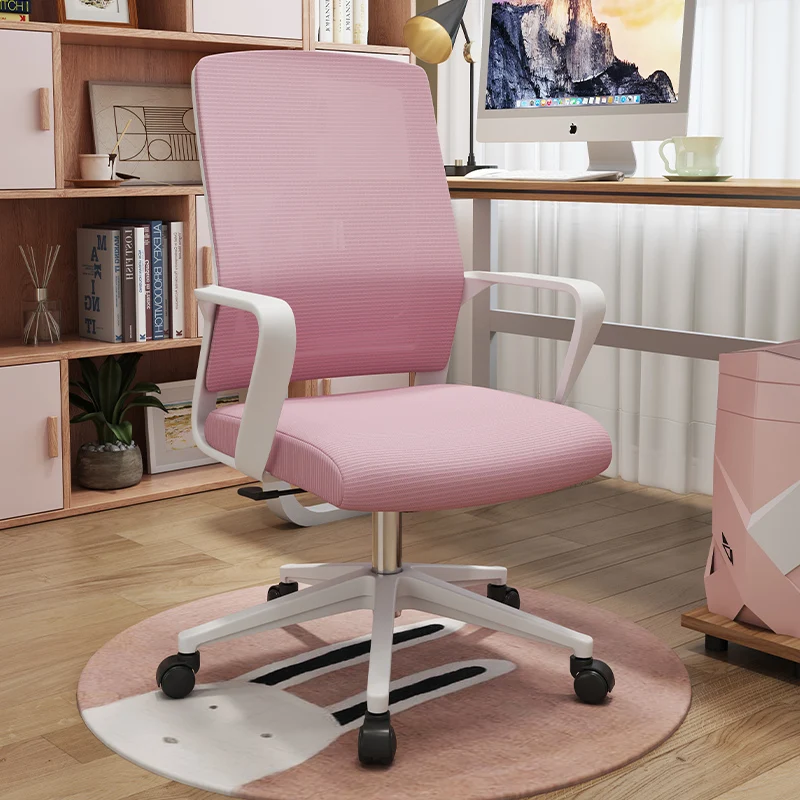 Leather High Back Body Love Silla Gaming Salon Furniture Pink Office Chair Home White Cute Mesh Massage Office Chair Acrylic
