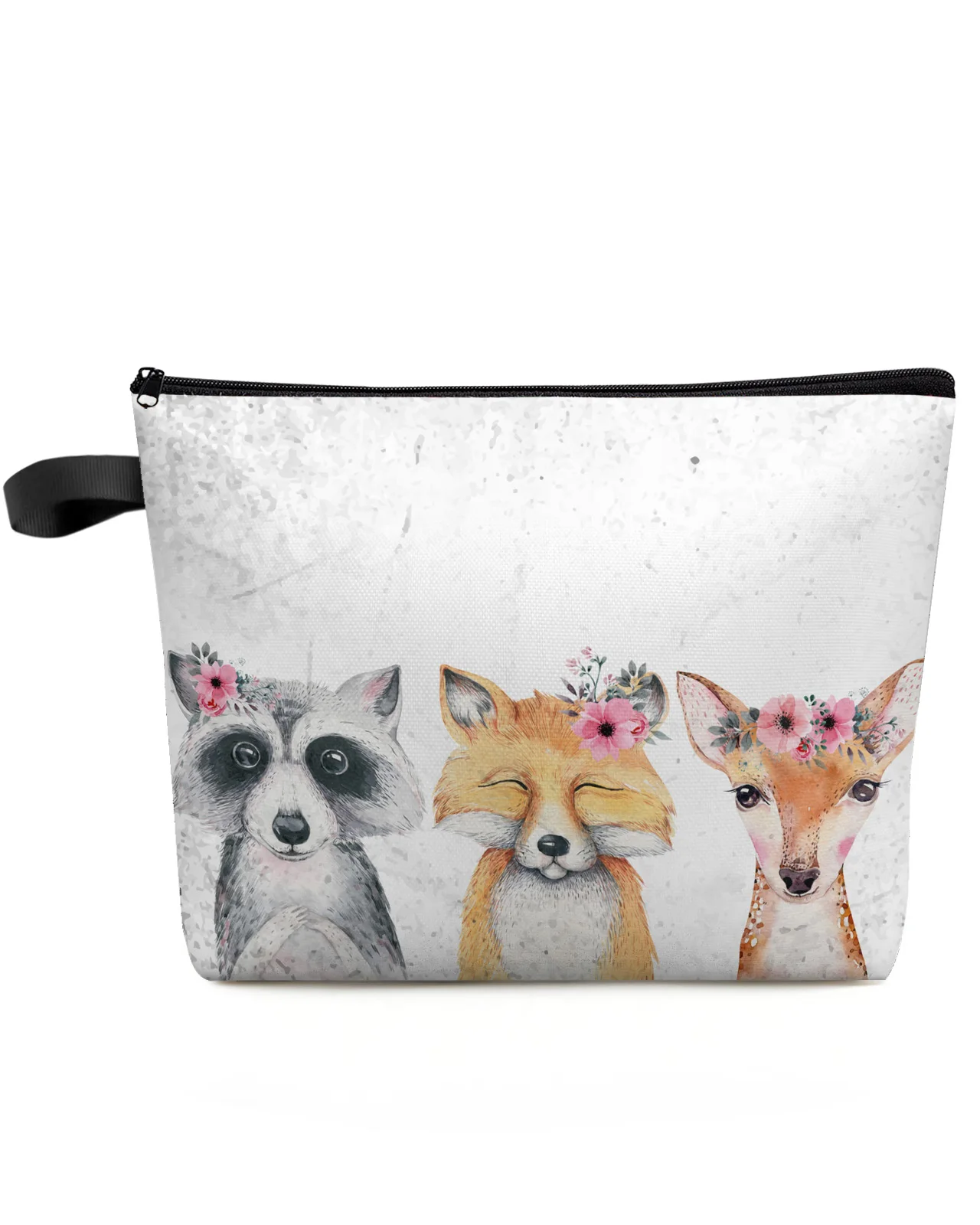 

Cute Animals Raccoon Fox Owl Makeup Bag Pouch Travel Essentials Lady Women Cosmetic Bags Toilet Organizer Storage Pencil Case