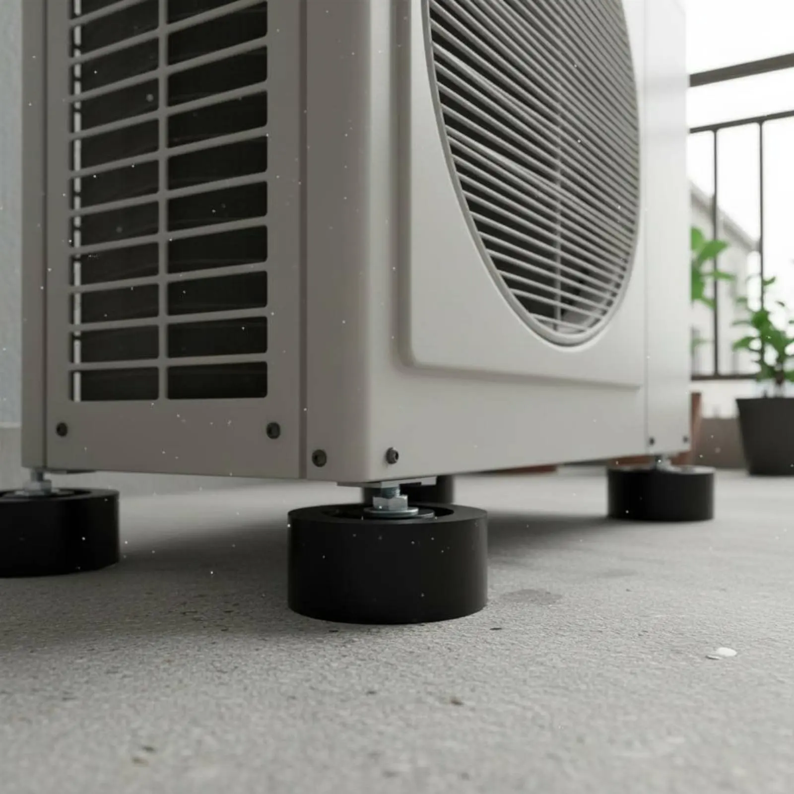 

4 Pieces Air Cooling Unit Shock Absorber Noise Reducing Air Conditioning Condenser Shock Absorbing Feet Air Conditioning Outdoor