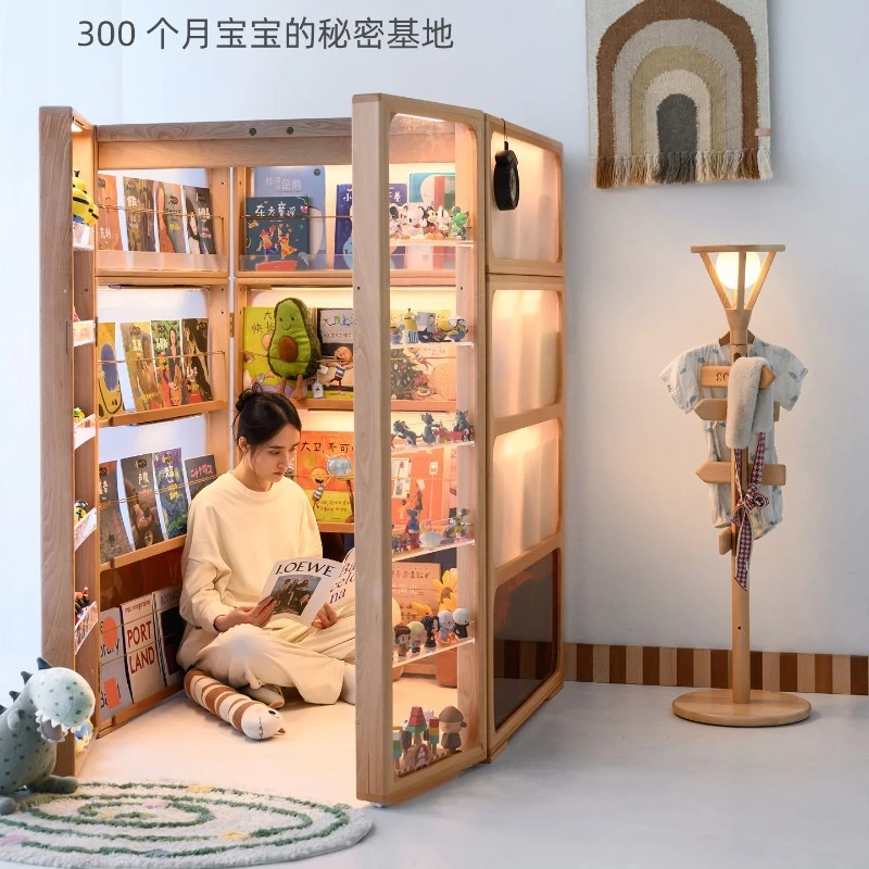 

Children's Bookshelf Floor Shelf Multi-layer Household Figure Display Shelf