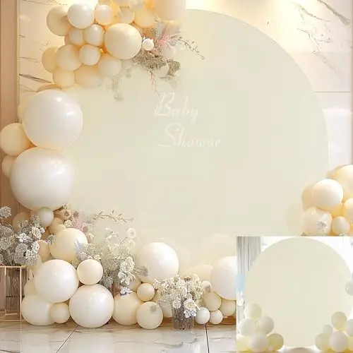 Wedding Round Arch Cover,Solid Color Spandex Arch Backdrop Cover Fitted Wedding Arch Stand,for Birthday Decoration Party Events