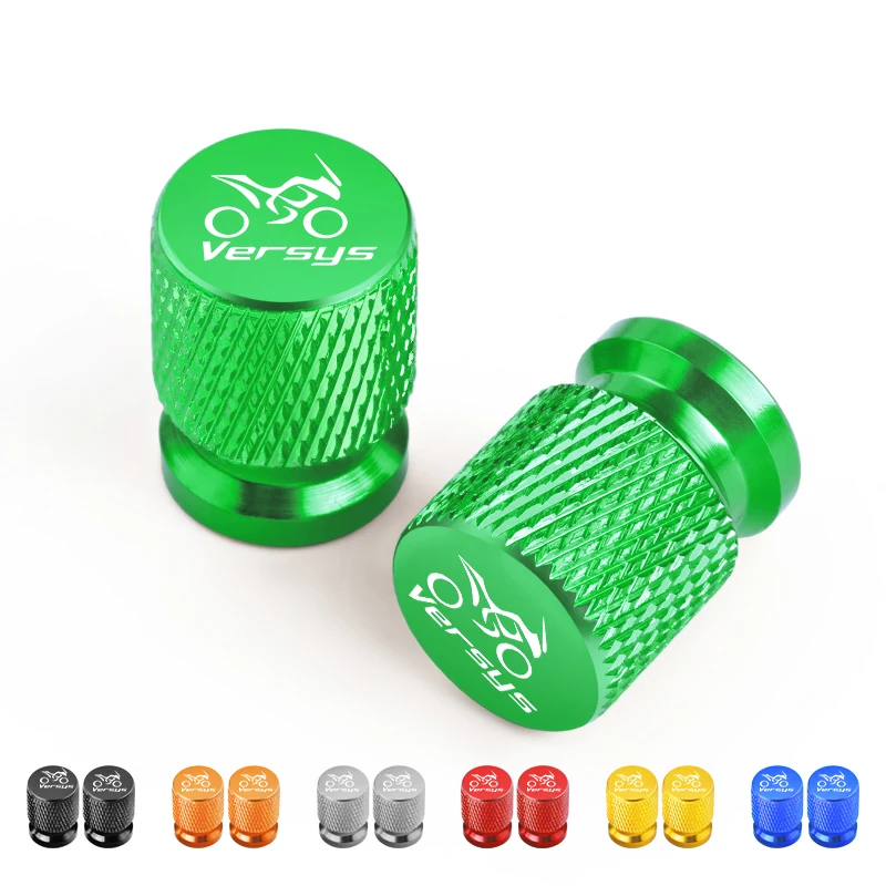 2PCS For Kawasaki Versys 300 650 1000 X300 2008 - 2023 Motorcycle Wheel Tire Valve Cover Cap Plug CNC Accessories