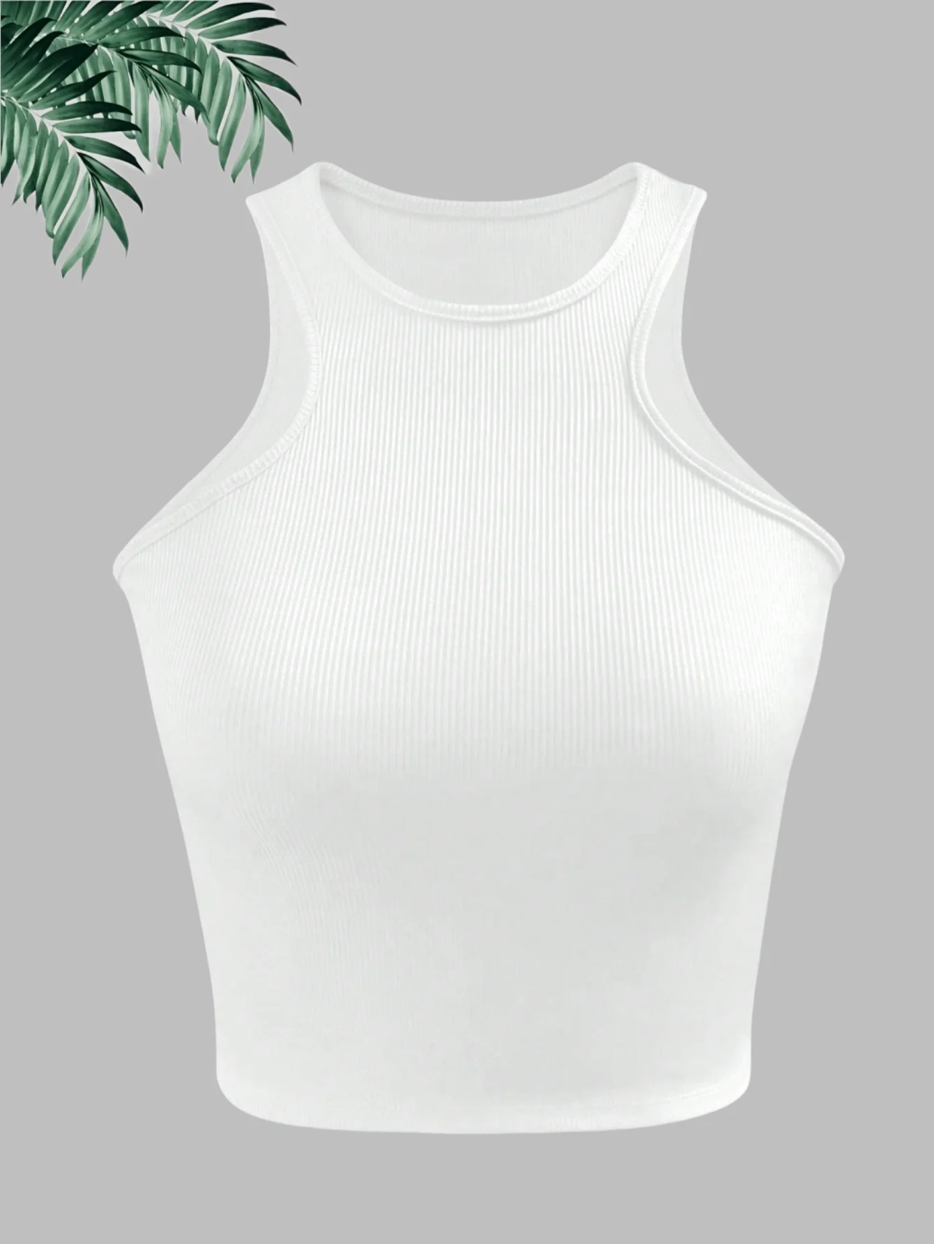 

New style plain-color round-neck sleeveless vest