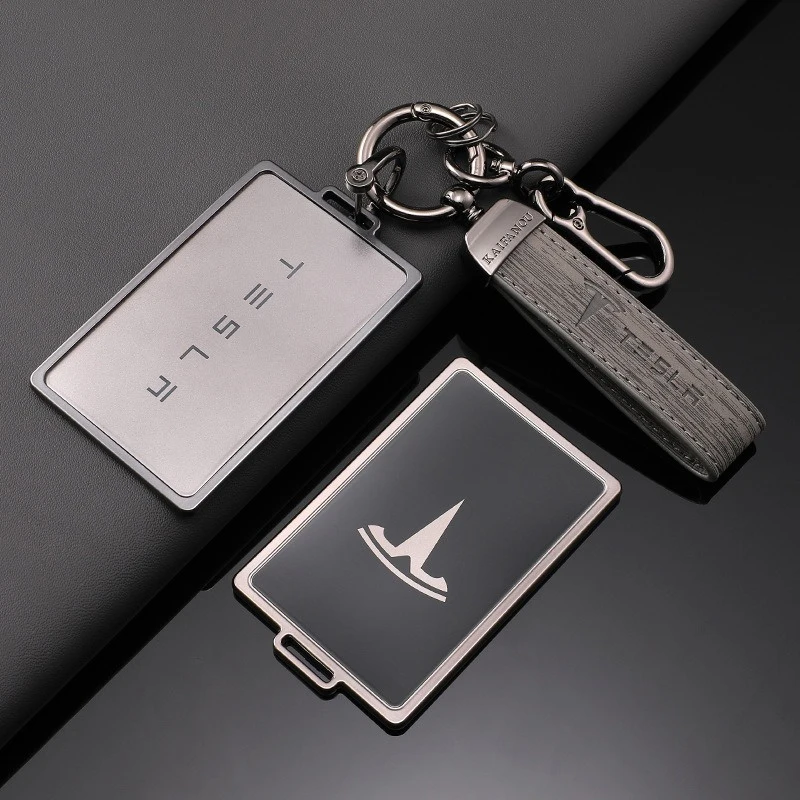 

Zinc Alloy TPU Car NFC Card Key Cover Case Protector Holder Shell For Tesla Model 3 Model Y Keychain Auto Interior Accessories