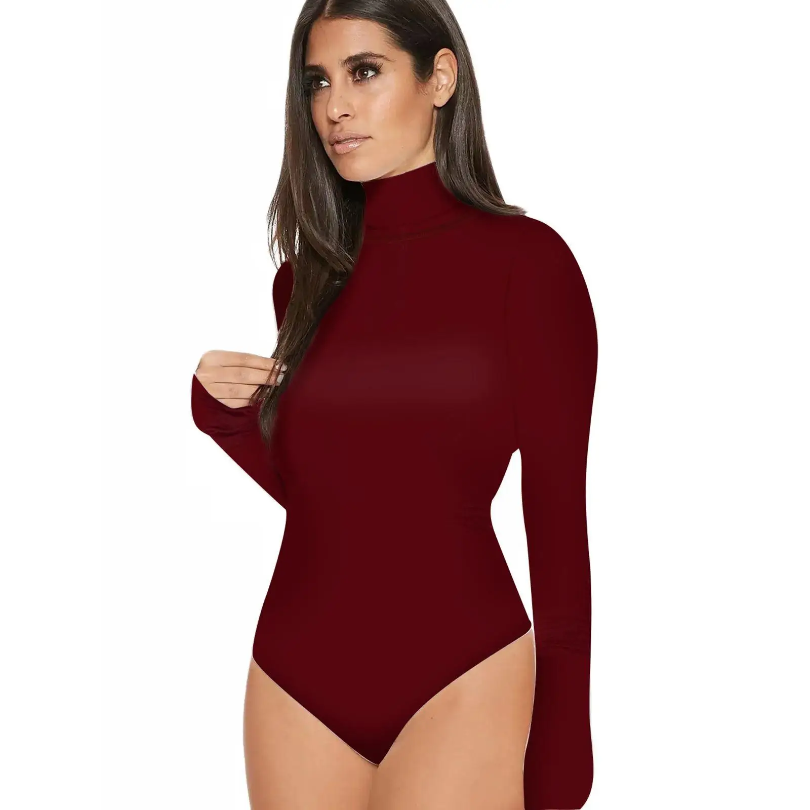 Body siamois Long Sve pour femme Cleanfit H Version Matériau en lin Suitable pour personnes d'âge moyen Saison d'hiver Pas d'enregistrement de marque...