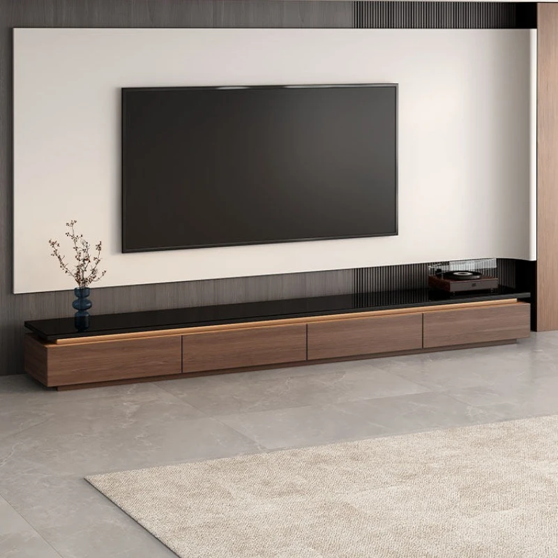 

atmosphere light floor TV cabinet wood simple small apartment modern TV cabinet living room storage table téléviseur furniture
