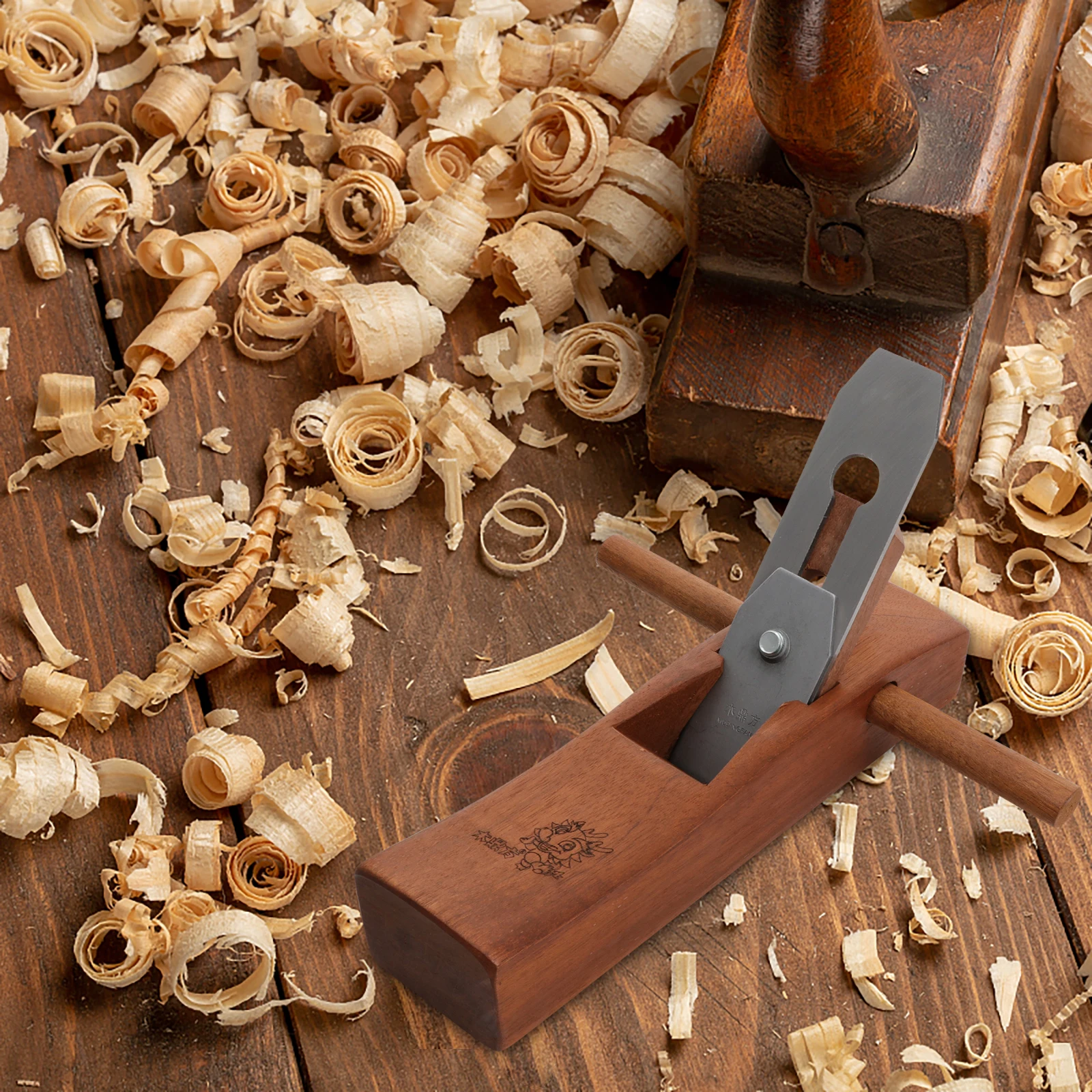 

Wood Hand Planer Carpenter Tool Smooth Wood Body Metal Blade Efficient Woodworking Device for Beginners and Professionals