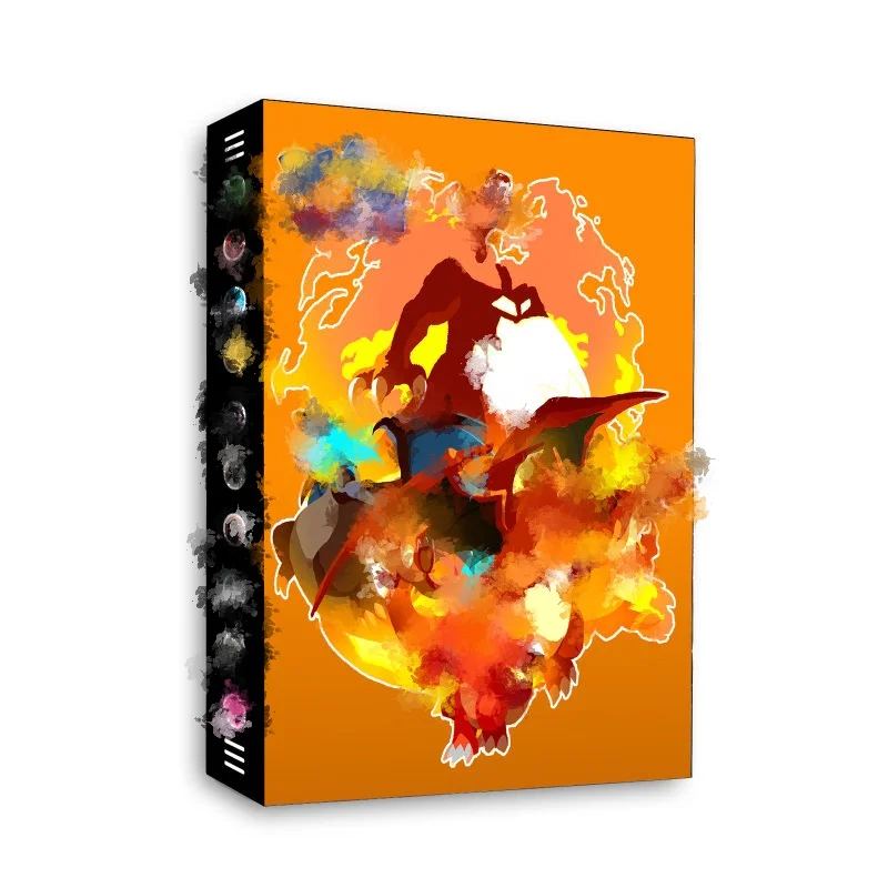 120PCS Card Album Collectible Lillie Sylveon Charizard Large-capacity Card Book Anime Game storage Folder fans Gift Kids Toy