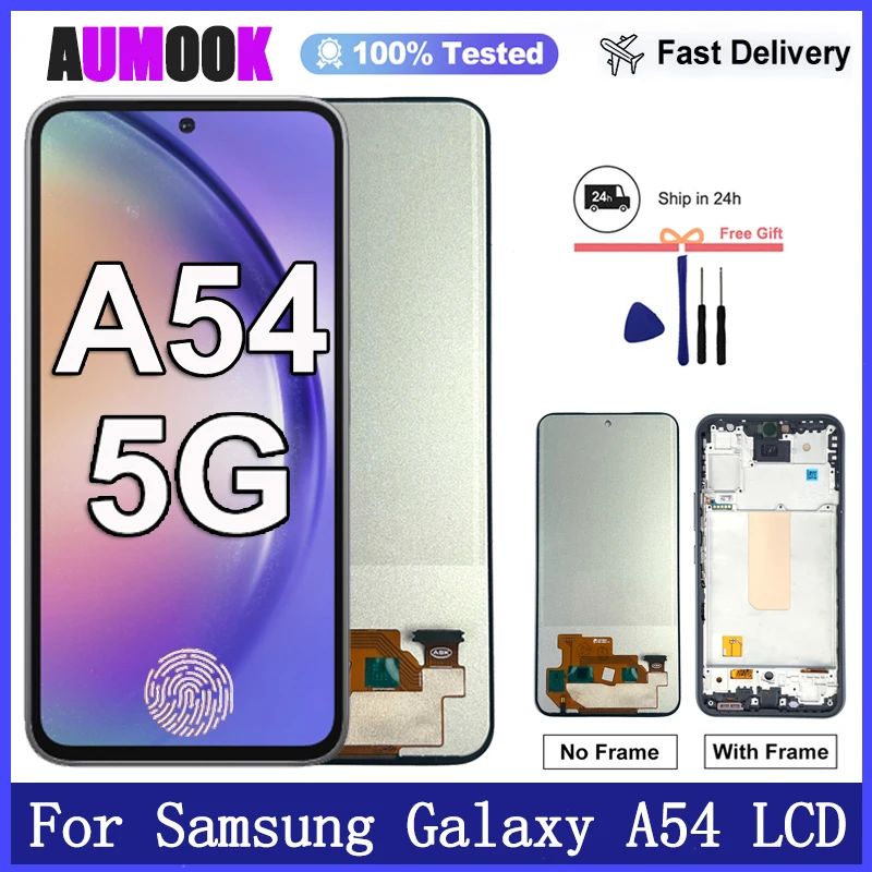 新しい-amoled-ディスプレイサムスンギャラクシー-a54-5-グラム液晶ディスプレイタッチスクリーンデジタイザアセンブリサムスン-a54-ディスプレイ交換用