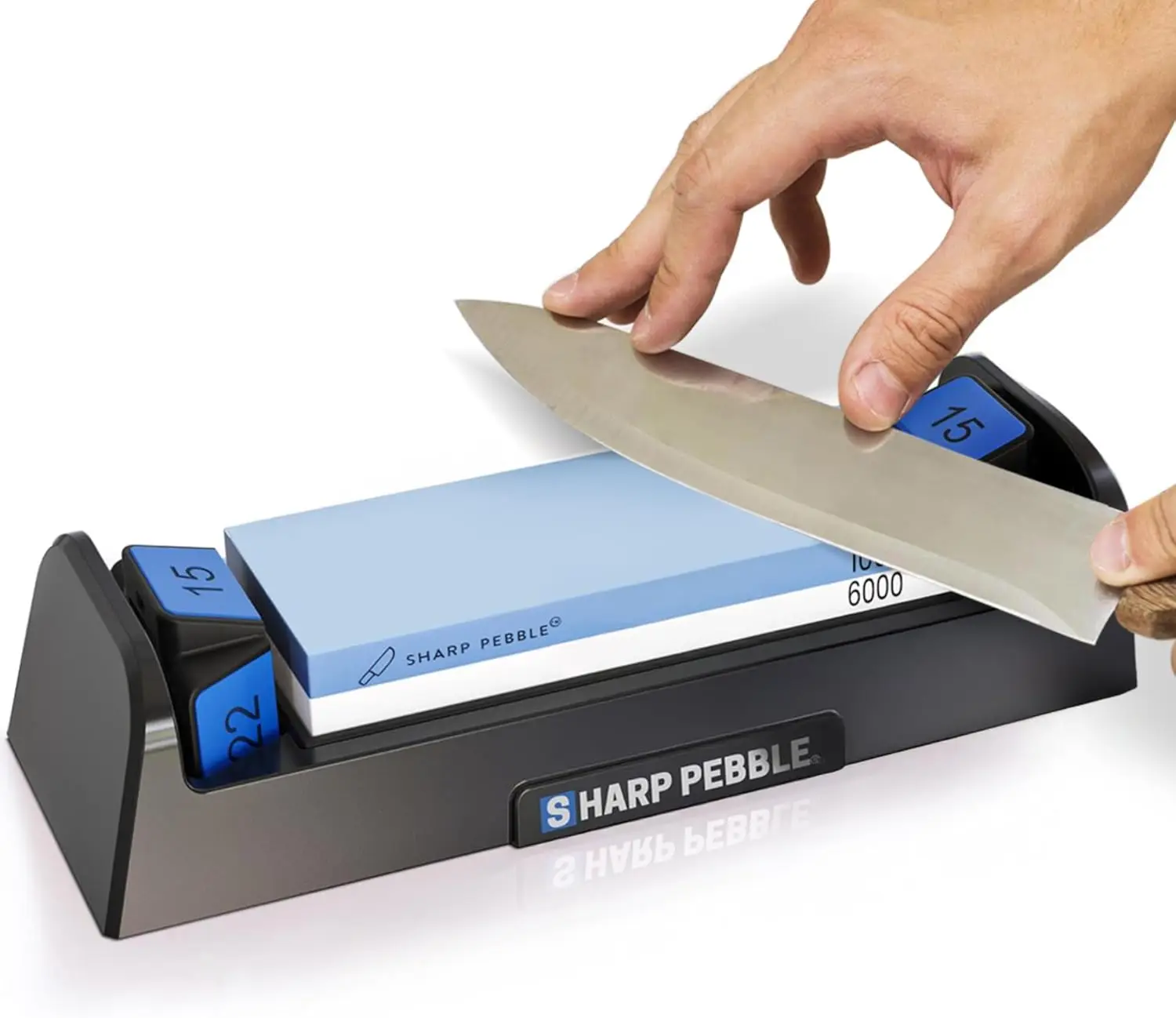 

Полная система для заточки ножей с точильными камнями и направляющими угловых упоров - точильные камни 1000/6000 грит для начинающих