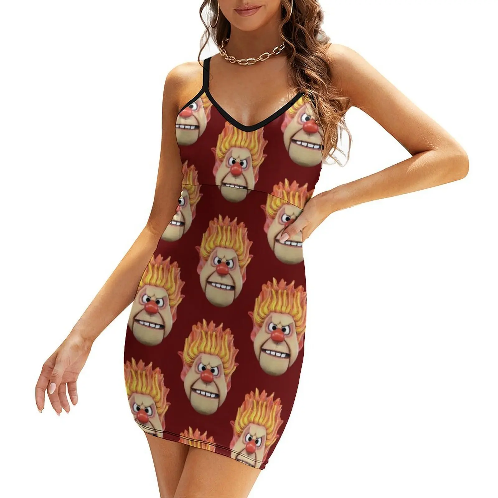 

Heat Miser Head Sling Dress women's elegant loose dresses womens clothing luxury dresses dresses women summer 2025