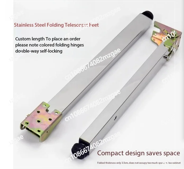 Stainless Steel Foldable Retractable Furniture Legs Bracket Lift Table Legs Support Bar Foot Column Length Can be Customized