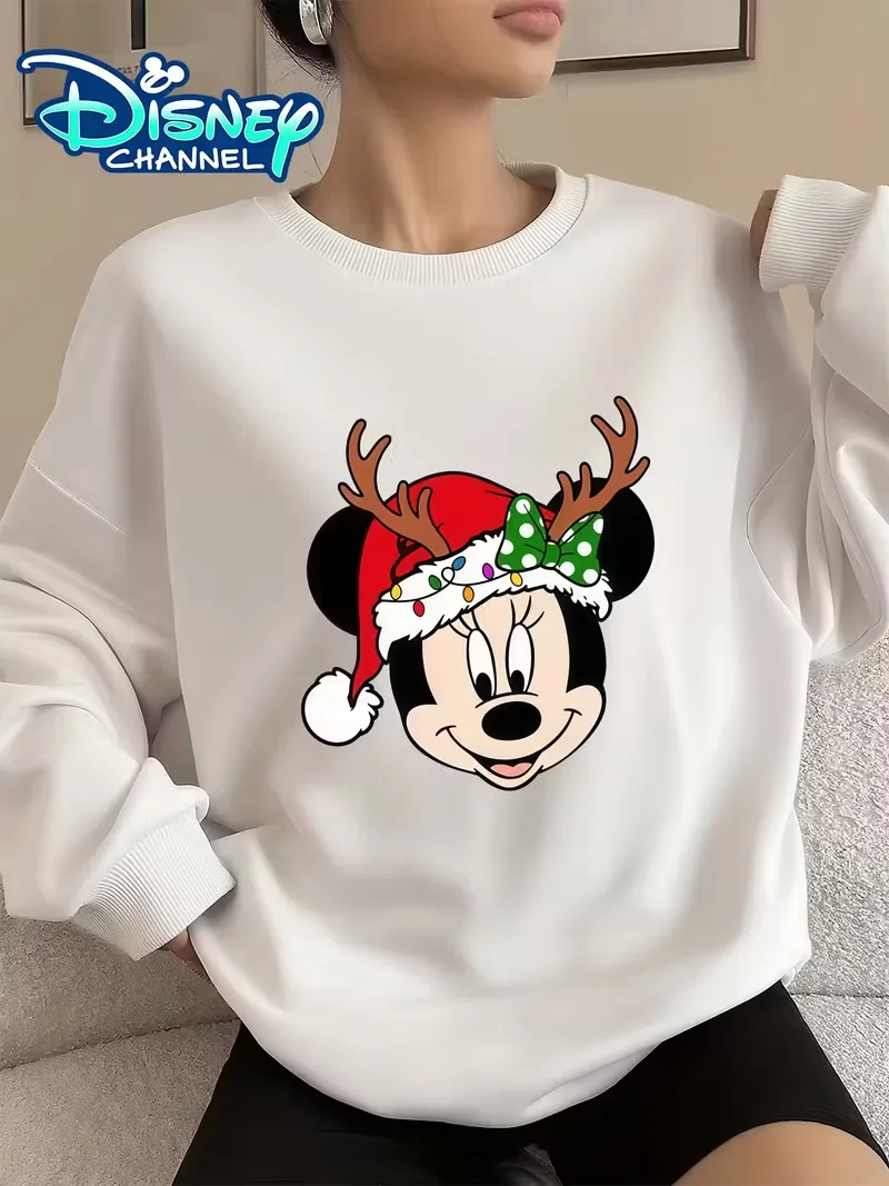 ديزني ميكي ميني ديزي داك المزاج البلوز المرأة الرجال سترات قطنية عالية الجودة البلوز الخريف الشتاء الصوف المعتاد س الرقبة معاطف #2