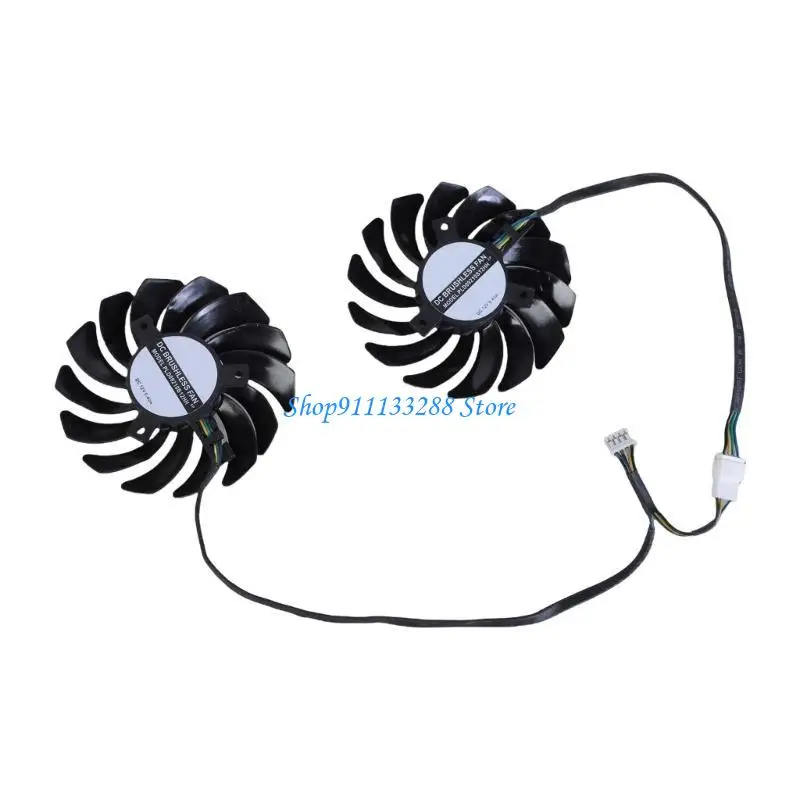 G88D 1PAIR 85 мм 4PIN PLD09210B12HH Охлаждающий вентилятор замена вентилятора GTX1660S Охлажда